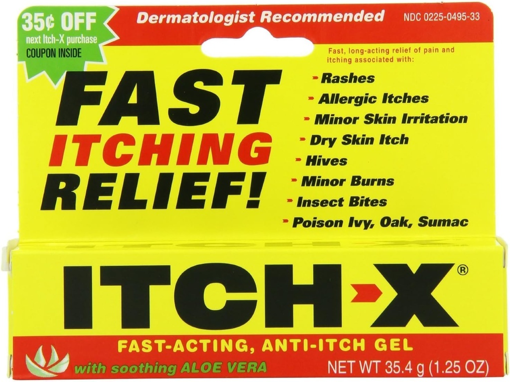 Itch-x Anti-Itch Gel mit Aloe Vera, 3 Zähler