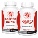 Silver Fern Brand Ultimate High Potency Digestive Enzym Supplement - 2 Flaschen - 100% Darmbezug - Verdauungskomfort - Verbesserung der Lebensmittelverträglichkeit