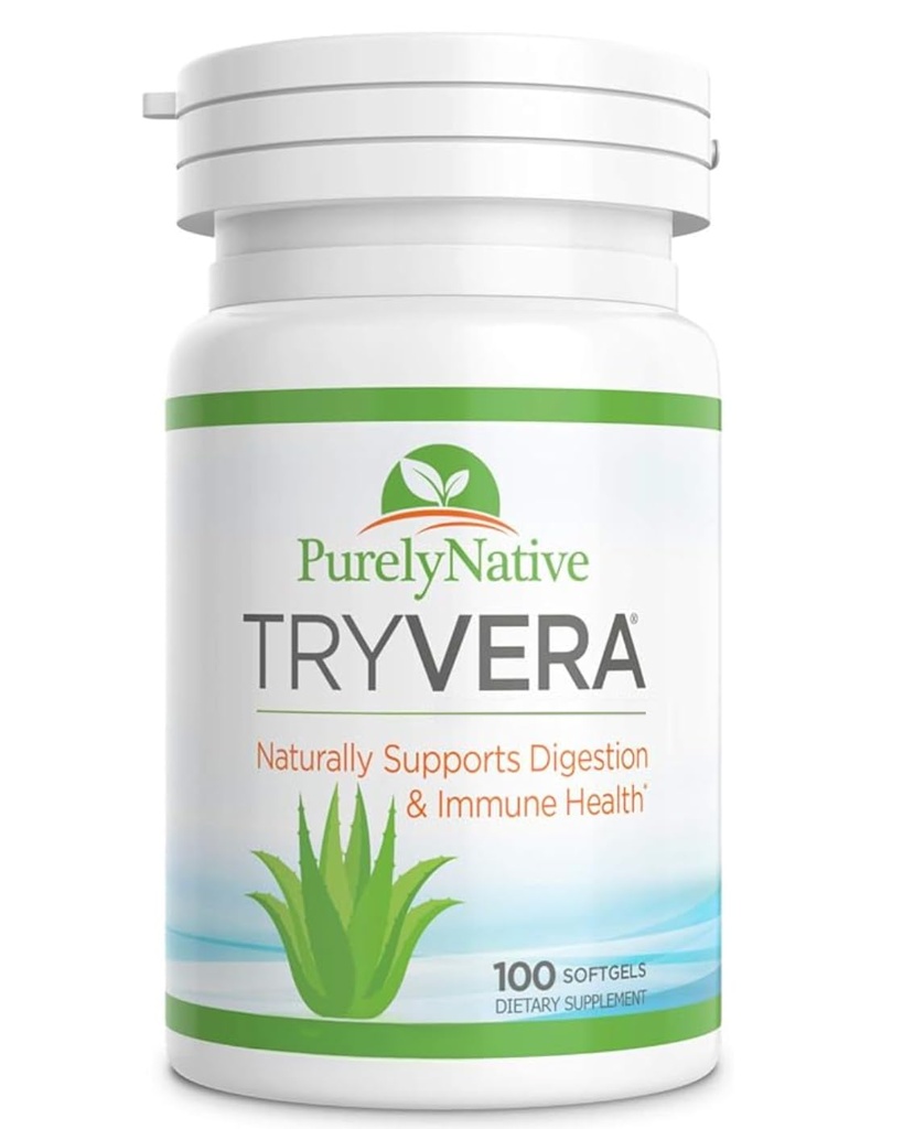 Aloe Vera Gels - Supports pour la cystite interstitielle, Gut de fuite, Constipation, Syndrome de l'intestin irritable, Colite ulcérative - 100 Softgels