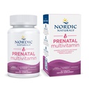 Nordic Naturals Prenatal Multivitamin für Frauen - Tägliche vegetarische pränatale Vitamine - 22 essentielle Nährstoffe, einschließlich B6, Folate, und Eisen - 60 Tabletten - 30 Servietten