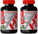 Supplément de soutien cardiovasculaire - Détox complet et complexe de nettoyage 920 MG - Complexe de chardon de lait - 2 bouteilles 200 capsules