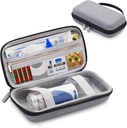 Portable Nebulizer Case for Travel, Inhaler Cases für Kinder & Erwachsene Handheld Asthma Machine, Medical Supplies Organizer, Elektronische Organizer Cases für Cord, Ladegerät (Grey)