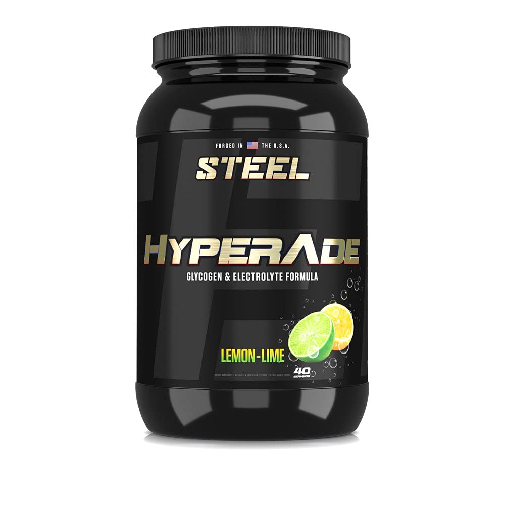 Suppléments en acier Hyperade-Poudre d'hydratation avancée avec électrolytes d'absorption rapide et formule de glycogène pour la reconstitution rapide de l'énergie et la récupération