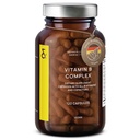 CLAV Vitamin B Complex - 120 Kapseln - Alle 8 B Vitamine mit Co-Faktoren Myo-Inositol & Choline - Unterstützt Energiemetabolismus - Vegan - Made in Germany