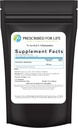 Prescription pour la vie N acétyl L Poudre de glutamine, supplément d'acides aminés purs L (12oz / 340g)