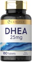 Supplément Carlyle DHEA pour les femmes et les hommes $ 25mg $ 180 Comprimés