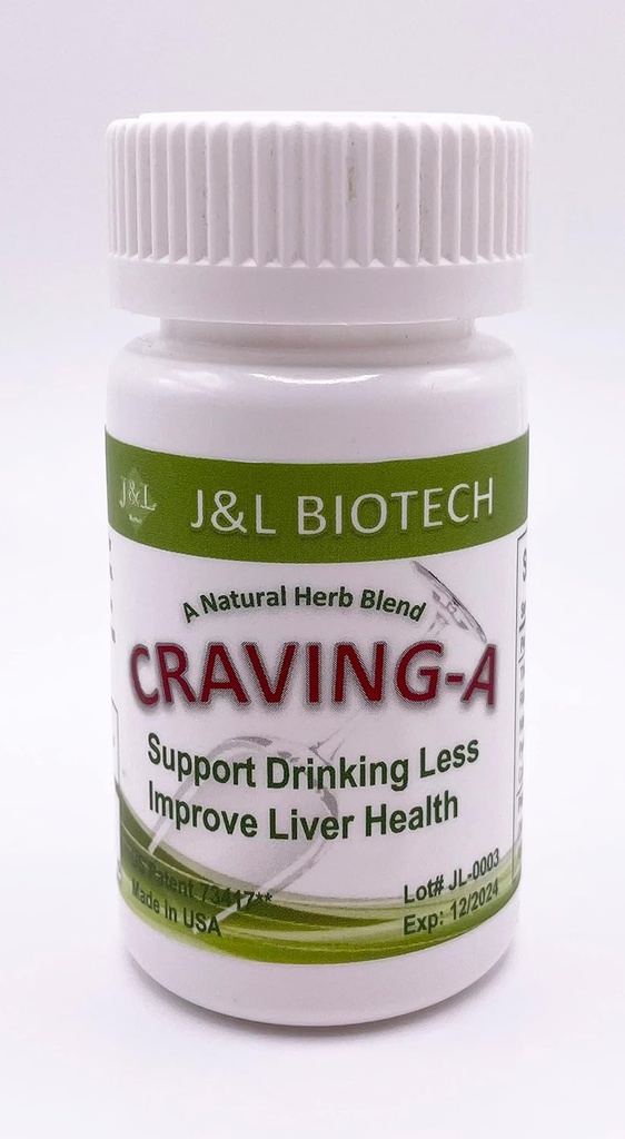 J&L Supplément naturel pour boire moins et santé du foie (30 capsules, 15 jours d'approvisionnement)