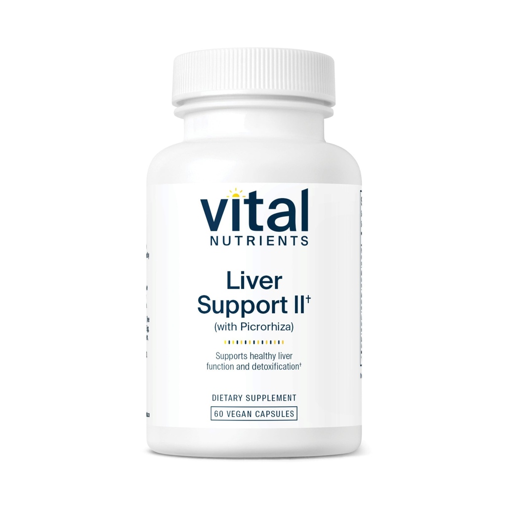 Alimentations vitales Soutien du foie II avec Picrorhiza, Thistle de lait et Curcumin.com Combinaison végétale pour soutenir la fonction hépatique saine.