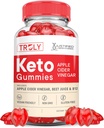 Truly Keto ACV Gummies Fortgeschrittene Formel 1000MG Truly Keto Gummies Apfelessig geformt mit Granatapfel-Blütensaftpulver B12 Vegan Non GMO 60 Gummys