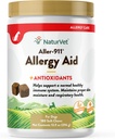 NaturVet Aller-911 Advanced Allergy Aid for Dogs, Cats – Antioxidant-Rich Pet Supplement mit Omegas, DHA, EPA – Hilft bei der Unterstützung von Hundeimmunsystem, Katzenrespiratorische Gesundheit, Hautfeuchte 180 Soft Chews