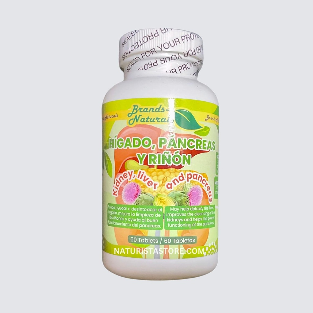 Marques Naturelles Rein Foie & Pancréas Générique (Higado Pancréas Y Rinones) 60 Tabs