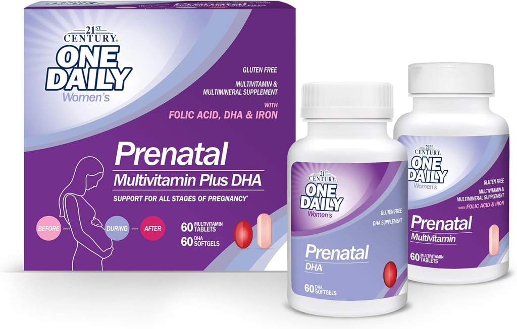 21st Century Prenatal mit DHA, Tablets und Softgels, 120 Count