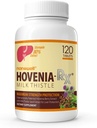 NANOWELL Hovenia-RX Thistle de lait - Supplément de soutien du foie avec 80% extrait de chardon de lait silymarin - 120 comprimés, 30 jours d'approvisionnement