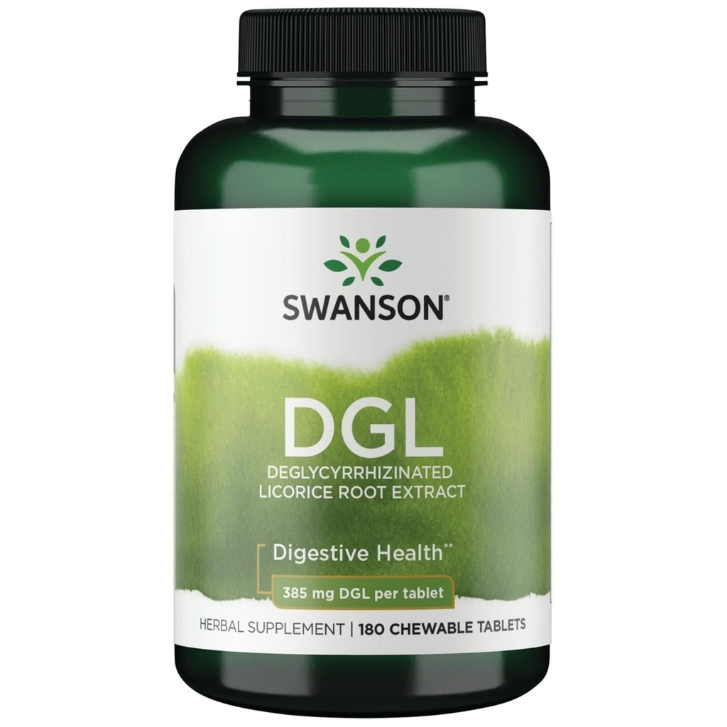 Swanson Dgl (Licorice) 385 Milligramme 180 Chwbls