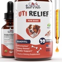 Natürlicher Hund UTI Behandlung - Hund UTI - Hund Urinary Tract Infektion Behandlung - UTI Hundebehandlung - Hund UTI Ergänzung - Hund UTI Cranberry - Hunde Cranberry Supplement - 1 fl oz - Bacon Flavor