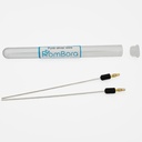 Pure Silver Wire mit Connector 99.99% Reinheit | Zertifikat enthalten 999 9999 | 12GA 6" | FromBora Colloidal Silver Generator Wires