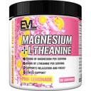 Évlution Nutrition Magnésium + L-Theanine - Relaxation naturelle & Focus Support - 200mg Magnésium + 100mg L-Theanine - Vegan & Non-OGM - Supplément alimentaire en poudre - 30 portions - Cimonade rose