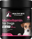 Gesunde Biss 12 in 1 Multivitamin für Hunde - Haut- und Mantelergänzung, Immununterstützung, Pet Vitamins, Kalzium für Hunde Made in USA - 120 Count