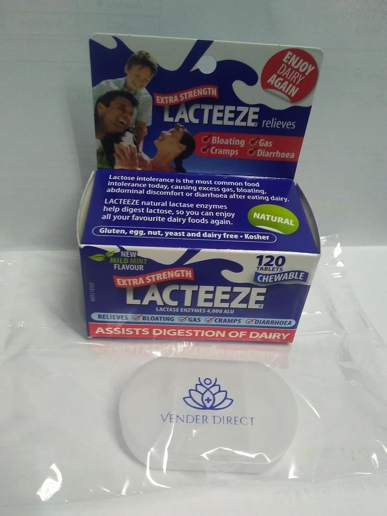 Lacteeze Extra Strength 4000 ALU, mit Pille Case