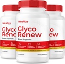 NutraRize (Pack mit 3 Glyco Renew Pills, Alle natürlichen Blut-Support-Formel, maximale Stärke-Ergänzung zur Erhaltung stabiler Levels, Ihre Reise in Richtung Gesundheit, offizielle Bewertungen (180 Kapseln)