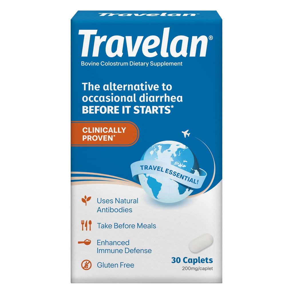 Les pilules anti-diarrhée aident à prévenir la diarrhée des voyageurs avant qu'elle ne commence, cliniquement prouvé, essentiels de voyage, colostrum sans médicament, complément naturel de soutien digestif et immunitaire, 30 comtes