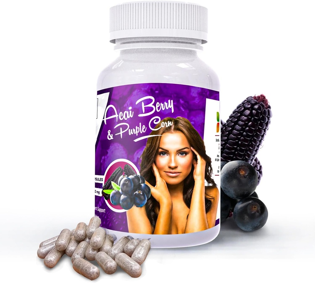 Acai Berry mit lila Corn Capsules l Resveratrol und Anthocyanine Quelle l Sikyriah