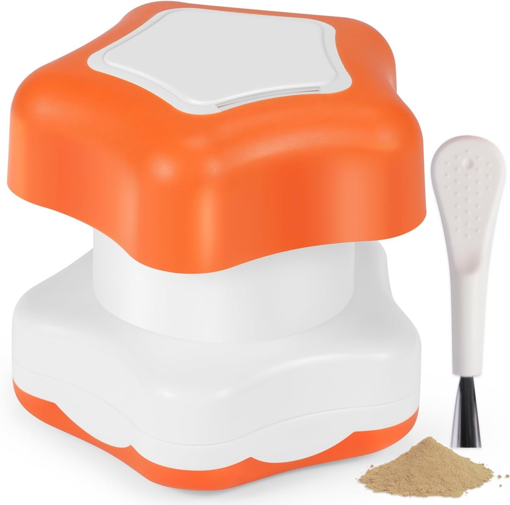 Johnbee Pill Crusher, Pill Grinder Fine Powder Extremely Fine. Lagerkompartment. Pill Crushers für Ältere, Familie und Haustiere. Silikon Kanten. Schleifen Sie mehrere Pillen auf einmal - Reinigungsbürste (Orange)