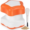 Johnbee Pill Crusher, Pill Grinder Fine Powder Extremely Fine. Lagerkompartment. Pill Crushers für Ältere, Familie und Haustiere. Silikon Kanten. Schleifen Sie mehrere Pillen auf einmal - Reinigungsbürste (Orange)