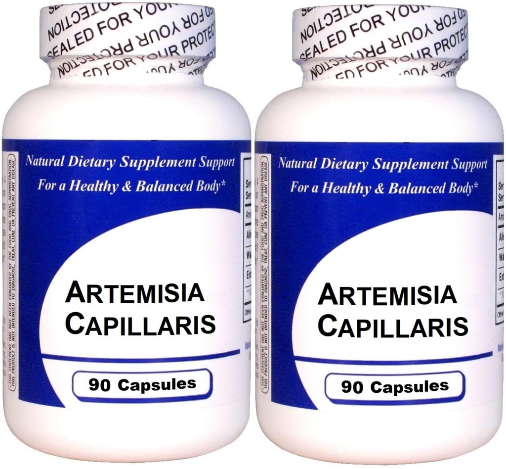 Artemisia Capillaris (90 Kapseln)-Concentrated Kräuterextrakt - Nahrungsergänzungsmittel - 2 Packung