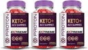 Justified Laboratories (3 Pack Proton Protein Keto ACV Gummies Extreme 2000MG Proton Keto Gummies Apfel Apfelessig Formuliert mit Granatapfelsaft Pulver B12 Vegan Non GMO 180 Gummys