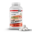 LANDAU Mélatonine à croquer pour les enfants - 1mg Aide au sommeil à faible dose Mélatonine pour les enfants - Kosher & Made in the USA - Aide au sommeil à la mélatonine aux cerises, aux enfants et aux adultes (100)