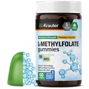 BIO KRAUTER L Methylfolat-Gummien - 25 mg DFE - 60 Vegan Chews - MTHF-Ergänzung - Folat-Ergänzung - Folsäure-Gummien (Vitamin B9) - Gelatinefreie Formel