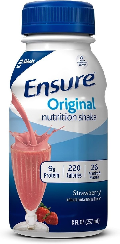 S'assurer que la nutrition originale tremble, fraise, 8 onces, 6 comtes