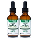 LIQUIDHEALTH USDA Organic Nascent Iodine Liquid Drops, Pure Iodine Ergänzung für Schilddrüse und Immununterstützung, Energieergänzung - Made in USA, Vegan, farblos, Geschmackslose Tincture (2 Pack)