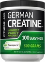 Fitness Labs Allemande Creatine Monohydrate Poudre de 500 grammes Supplément de Fitness Créapure pour hommes et femmes