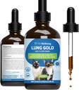 Pet Wellbeing Lung Gold für Katzen - Lung Immununterstützung, Lower Respiratory Health, Open Airways, Normale Atmung, Reishi, Coptis - Veterinarian-Formulierte Kräuterergänzung - 4 oz (118 ml)