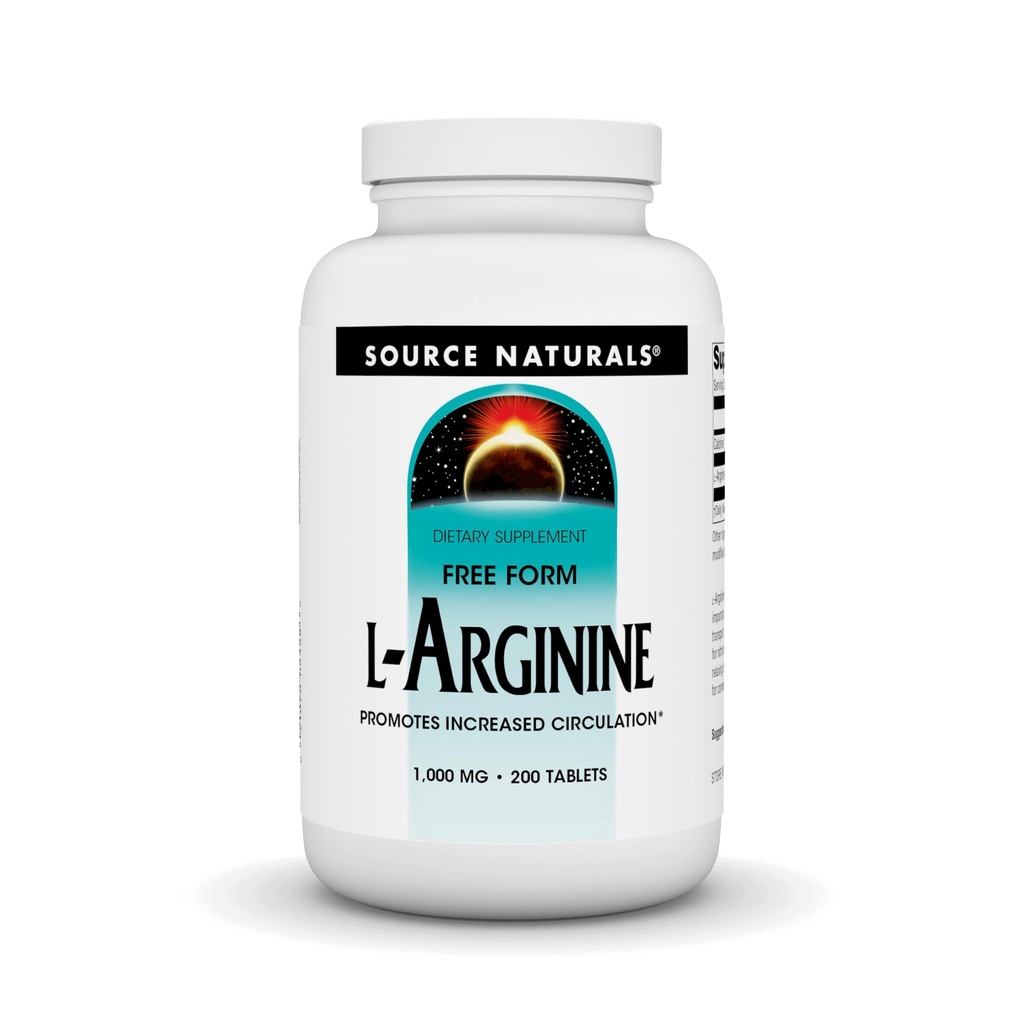 Source Naturals L-Arginine Forme libre* - 1000 mg, 200 comprimés