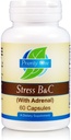 Priority One Vitamins Stress B & C 60 Kapseln - B-Komplex mit ganzer Gland-Adrenal zur Unterstützung gesunder Nerven, Haut, Augen, Magen-Darm- und Gehirnfunktionen.*