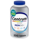 Centrum Silver Men's 50+ Multivitamin mit Vitamin D3, B-Vitamine, Zink für Gedächtnis und Kognition - 200 Tabletten