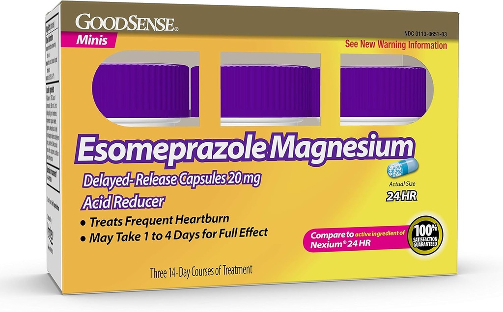 GoodSense Esomeprazol Magnesium Delayed-Release Mini Kapseln, 20 mg, Säure Reducer, 42 Count