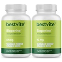Bioperine 10mg (240 vegetarische Kapseln) (120 x 2) - keine Stearaten - Vegan - Non GMO - Glutenfrei - Absorptionsverbesserer