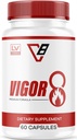 LIVORKA Vigor 8 für Herren, Premium-Formel, männliche Beilage, 60 Kapseln für 1 Monat