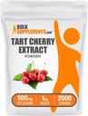 BulkSupplements.com Tart Cherry Extract Powder - Tart Cherry Supplement, Kräuterergänzung - Antioxidans Quelle, Glutenfrei, 500mg pro Servierung, 1kg (2.2 lbs) (Pack von 1)