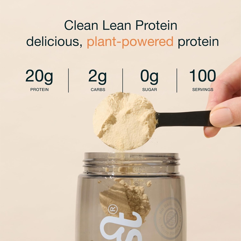 Nuzest - Pea Protein Powder - Clean Lean Protein, Premium Vegan Plant Based Protein Powder, Dairy Free, Gluten Free, GMO Free, Protein Shake, Rich Chocolate, 100 Servierungen, 5.5 lb