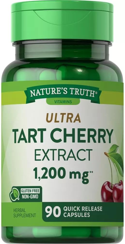 Nature's Truth Ultra Tart Cherry 1200 mg Nahrungsergänzung Schnelle Veröffentlichung Kapseln - 90 ct, Packung von 2