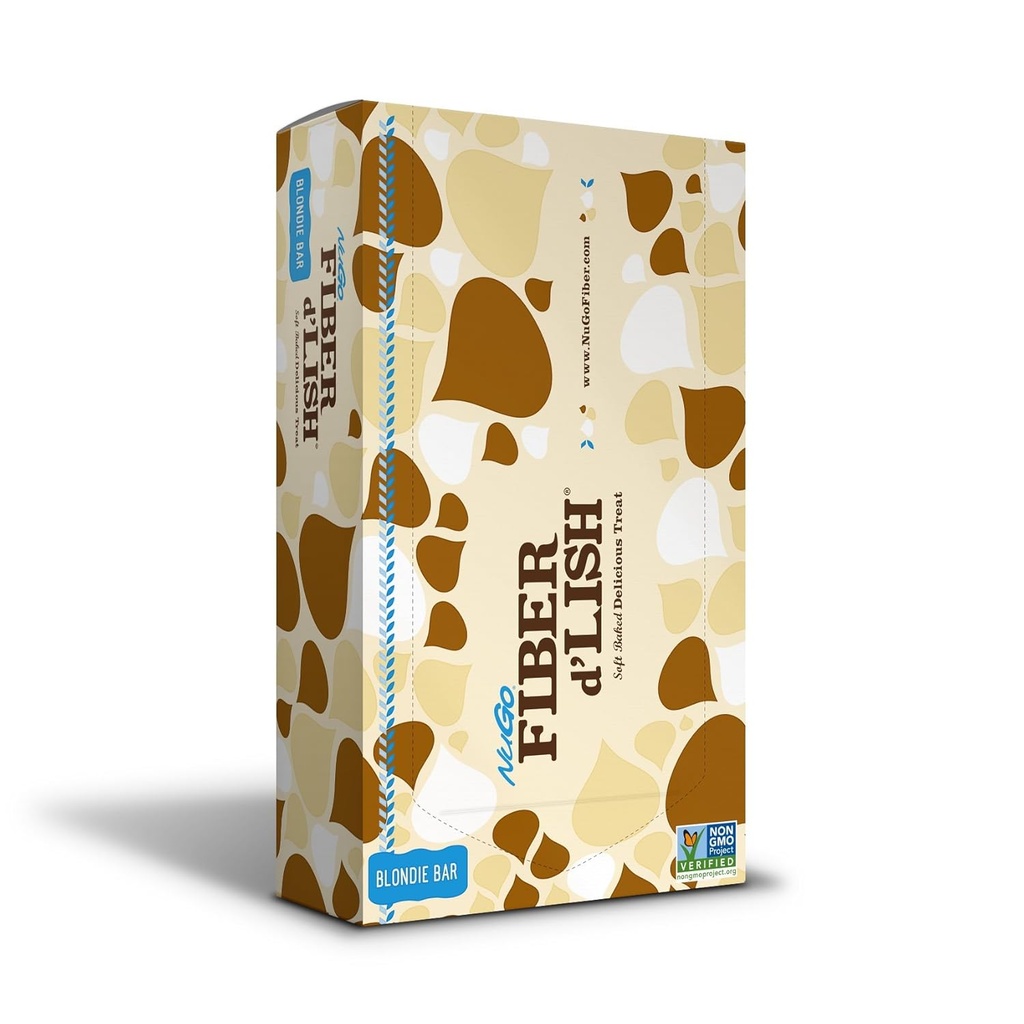 NuGo Fiber d'Lish Blondie, 12g High Fiber, 160 Calories, 16 Comte