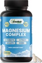 GreeNatr Magnesium Complex Supplement - Magnesium Ergänzungen mit Glycinat, Citrat, Malat & Oxid - Magnesium Tabletten für Verdauung, Schlaf, Herzgesundheit und Energie - Magnesium Vitamine 120 Zähler