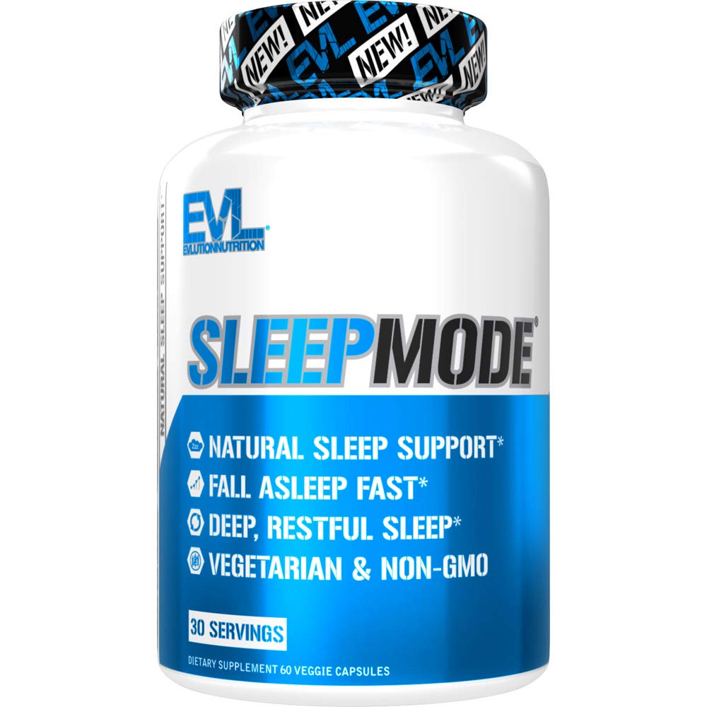Evlution Nutrition Kräuter Complex Schlaf Ergänzungen für Erwachsene Sanfte Schlaf Unterstützung Erwachsene Melatonin Pillen mit Valerian L-Tryptophan Zitronenbalsam und mehr - Restful Calm Capsules - 30 Servietten
