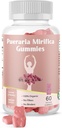 Pueraria Mirifica Gummy Organic Supplement - Pure Root 10:1 Concentrated Extract 60 Veggie Gummies, Premium - für Transgender. Frauen, Männer...