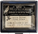 Silver Vintage Pill Box Boîte à pilules en métal de 7 jours avec miroir et 8 compartiments Mignon organisateur de pilules de voyage pour la chasse (étiquette de vitrage)